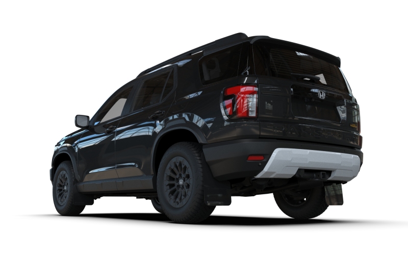 Honda Passport Mud Flaps - Rally Armor - UR, White Logo - Black - 2026+